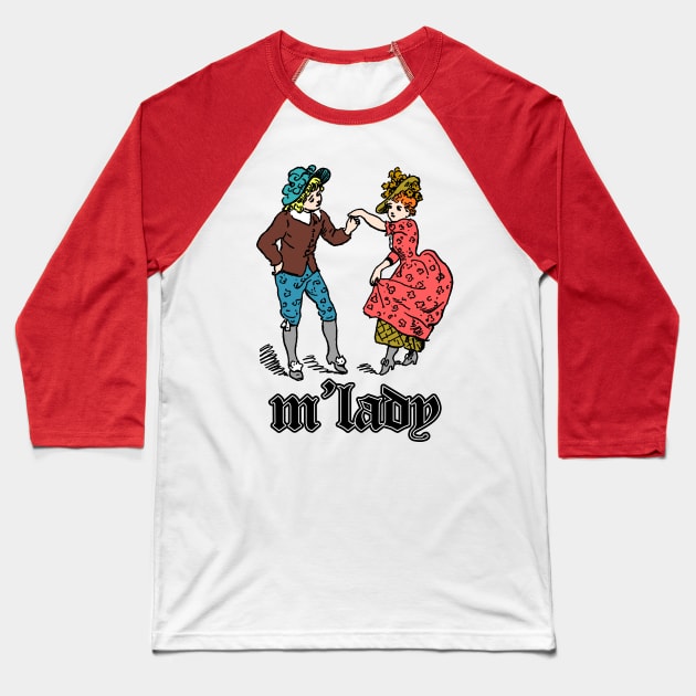 M'Lady Hipster Tribute Baseball T-Shirt by DankFutura